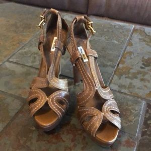 Miu Miu platform sandal high heels